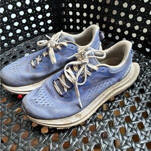 Hoka  Lavender and Beige running Shoes